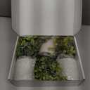 Der Rose 3 Pack Mini Potted Fake Plants Artificial Plastic Eucalyptus Plants Topiaries for Home Office Desk Farmhouse Shelf Room Bathroom Decor(Sage Green) (Grey)