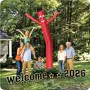 12FT Inflatable Dancing Man with 3/4HP Blower, Highly Durable and Tear Resistant Polyester Polyamide Nylon Inflatable Man Dancing, Waving Inflatable Tube Guy