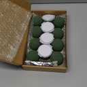 Tessco 12 Pcs Mini Floral Foam Holder Round Floral Foam with Green Arrangement Wire Arrangement Supplies for Table Wedding Wine Bottle Decor