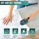 Portable Steam Iron - 2023 New Travel Mini Steam Iron, Portable Micro Small Iron Dry & Wet Ironing Machine, Steamer for Clothes Size, Foldable Handheld Iron and All in One (Green)