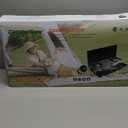 3-Burner Propane Camping Stove - Portable Stove with Adjustable Burners, Wind Guards, Toast Tray, 20,400 BTUs for Camping, Tailgating, BBQ, Picnics