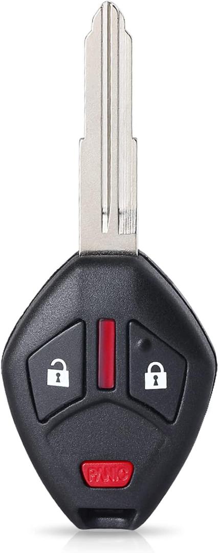 Keymall Head Key Fob Keyless Entry Remote Replacement for Mitsubishi Outlander 2007-2016 for I-MeiV 2011-2014(FCC:OUCG8D-625M-A P/N:6370A148) 3 Buttons
