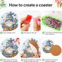 2 x mrpwnle 8 Pack Diamond Art Coasters Kits - Gnomes Diamond Painting Coasters Kit Set with Holder Cork Pads, DIY Non Slip Coaster Craft Kits for Adults Beginners Ideal Gifts