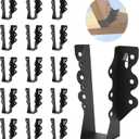 16 Pcs 2x6 Joist Hanger, for Rafter Hurricane Ties Joist Hangers, Black Powder-Coated , Tie Brackets for Floor Deck and Ceiling Trusses