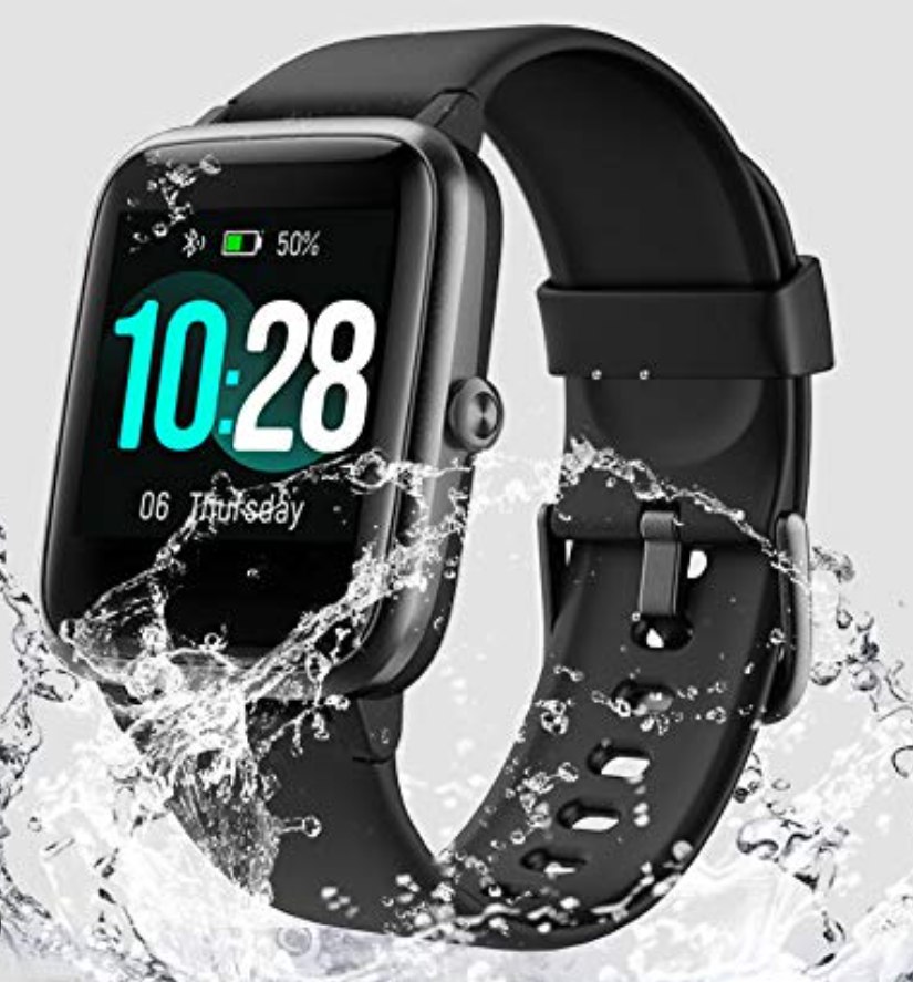 YAMAY Smart Watch Fitness Tracker Watches for Men Women, Fitness Watch Heart Rate Monitor IP68 Waterproof Digital Watch with Step Calories Sleep Tracker, Smartwatch Compatible iPhone Android Phones