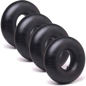AR-PRO 13 x 5.00-6'' Heavy Duty Replacement Inner Tube with TR-13 Straight Valve Stem (4-Pack) - Compatible with Wheelbarrows, Razor Quad, Dirt Bike, ATV, Mowers, Hand Trucks and More