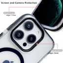 for iPhone 14 Pro Max Case,MagSafe Compatible,Matte Soft Slim Shockproof Cover,Anti-Fingerprint,Anti-Yellowing,Anti-Scratch Back,Magnetic Phone Case for Women,Girl,Cute,Girly,Clear