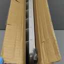 Fits 6x30 and 30x6 Duct Opening | Return Air Floor Grille by Handua | Walkable Vent Cover Grill for Floor | White | Heavy Duty Fixed Blades | Outer Dimensions: 7.75"W X 31.75"H