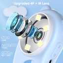 2 in 1 Microscope for Kids Video Camera, UPSPORT 2"HD IPS Screen 1000X Handheld Digital Microscopes Pocket Portable Microscope Camera, USB PC Compatible, STEM Science Edu Fun for Boys Girls Toys Gifts (Blue)