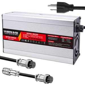 67.2V 5A Charger 67.2V Lithium Battery Charger 60V Smart Charger Output GX16-3pin 1+ 3-/GX16-3pin 1+ 2- Connector Used for 16S 60V Li-ion Battery Pack