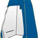 AKOZLIN Portable Pop Up Shower Tent Instant Privacy Dressing Changing Tent Outdoor Shower Room Camp Toilet Tent (Blue-Yellow)