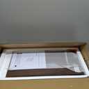 RUSTOWN Farmhouse Wood Wall Storage Bathroom Cabinet with Sliding Barn Door, Rustic Medicine Cabinet with Adjustable Shelf, 3-Tier Vintage Cabinet for Kitchen Dining, Bathroom, Living Room (Walnut)