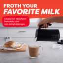 Instant Pot Milk Frother, 4-in-1 Electric Milk Steamer, 10oz/295ml Automatic Hot and Cold Foam Maker and Milk Warmer for Latte, Cappuccinos, Macchiato, From the Makers of Instant 500W, Black