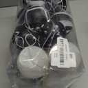 MCEAST 16 Pieces 3.15 Inches Christmas Balls Christmas Tree Pendants Shatterproof Decorative Baubles Balls for Christmas Tree Decoration, Black, White