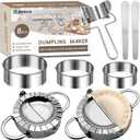 Dumpling Press Molds Set and Cutter - Make Dumpling Skin, Stuffing, Empanadas, Ravioli - Kitchen Accessories