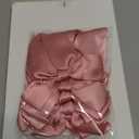 Rose Pink Bow Garland Banner 1 Strings 9PCS, Pre-Strung Satin Ribbon Bow Ornaments for Birthday, Baby Shower, Bridal Shower, Wedding, Bachelorette Party, Engagement, Anniversary, Graduation Decor