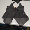 Usweetie Women Y2K Sexy Sheer Mesh Flowy Halter Top (Black, S)