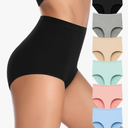 Annenmy High Waisted Panties Women's Cotton Underwear Full Coverage Briefs Soft Breathable Stretch Briefs Regular & Plus, Size M