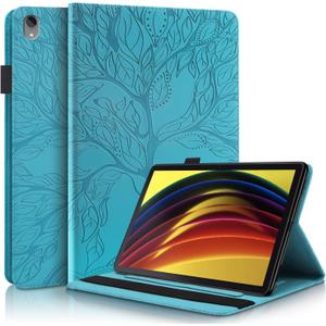 Case for Lenovo Tab P11(TB-J606F/J606X)/Tab P11 Plus (TB-J616F) 11 inch Slim PU Leather Protective Case Shell with Card Holder Folio Stand Cover for Lenovo Tab P11 /P11+ 11" - Turquoise