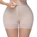 SHAPSHE Shapewear for Women Tummy Control Shorts Body Shaper Panties High Waisted Butt Lifter Thigh Slimming Underwear (Medium, Beige)