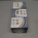 3 x Sensory Activity Board Upgraded- 3D Sensory Activity Ball,Stress Relief Toy,Silicone Fidget Toy for Stress Relief,Anxiety,Autism,ADHD,Kids 3+ & Adults,with Travel Storage Bag & 16 Strings(Matte White)