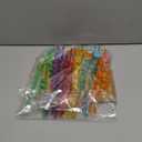 24 Glitter Mouse Ear Party Favors Reusable Drinking Straws 6 Designs Great for Theme Birthday Oh Twodles Theme Party Supplies with 2 Cleaning Brushes