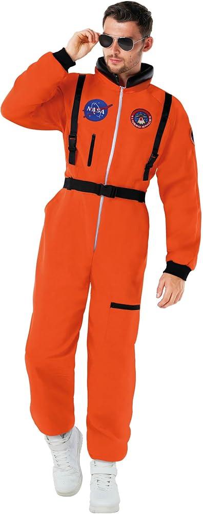 Morph Astronaut Costume Adult, Space Suit Men, Mens Halloween Costume Astronaut Suits, Nasa Space Suit Adult, Medium