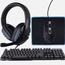iLive Gaming Bundle - Headphones / Keyboard / Mouse + Pad - Black (IAGMK22VP)