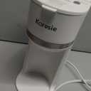 Karosie Single Serve Coffee Maker for K-Cup and Ground Coffee, Fast Brew, 6-12 oz Brew Sizes One Cup Coffee Machine Fits 5.5" Mugs, One-Button Small Coffee Maker with Descaling Reminder, White: Home & Kitchen