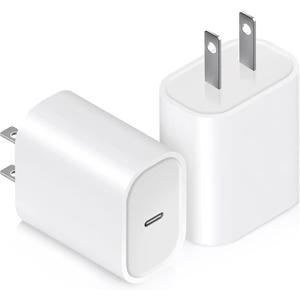 USB C Charger Block 20W, Ocupwei PD 3.0 Fast Charging Wall Charger USBC Power Adapter Type C Brick Cube for iPhone 17/Pro/Pro Max/17 Air/ 16/16 Pro/16 Pro Max/15/Plus/Pro/Pro Max [2 Pack] (White)