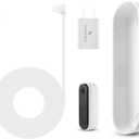 Wasserstein Power Adapter (5.2V 2A) with L-Shaped USB-C Cable (26ft.) & Backplate - Compatible with Arlo Video Doorbell 2K (2nd Generation) (White) (Doorbell NOT Included)