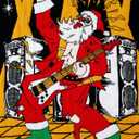 RAISEVERN LED Men Ugly Christmas Sweater Funny Light Up Xmas Party Long Sleeve Knitted Pullover (Black, M)