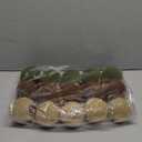 3.15 Inch Velvet Christmas Balls Ornaments, 15 Pcs Beige Green Brown Velvet Ornaments for Christmas Tree, Large Flocked Hanging Xmas Ball Bulk for Garland Indoor Holiday Party Home Decor