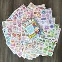 2 x 50 Sheets Cute Washi Paper Stickers Cartoon Animal Camping Picnic Food Toast DIY Art Craft Sticker for Book Planner Stationery Envelope Gift Box Scrapbook Journaling Bottle