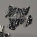 Kanayu 100 Pack Earbuds Bulk Earphones for Classroom, Student Wired Earbuds Headphones Without Mic, Earphones Bulk for Adults School Library Laptop, Individually Bagged(Black)