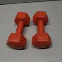 RBX Vinyl Coated Hand Weight Dumbbell Set - Hex Shaped, Roll Free for Body Building/Sculpting/Strength Training Exercise, (Set of 2)
