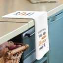 2 x Meemaw Gifts Kitchen Towels - Grandmother Mom Dish Towels, Grandma Birthday Gifts from Grandkids Decorative Absorbent Dishcloths Hand Towel for Kitchen Decor 16x24 Inches