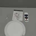 wowatt Battery Operated Ceiling Light Rechargeable Ceiling Lights with Remote Wireless Shower Lighting 3000K 4500K 6500K 7.48in Dimmable Timing Overhead Light for Closet Shower Living Room (1 Pack, 3CCT-Round)