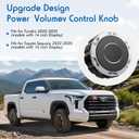 Volume Knob Replacement Compatible with 2022-2025 Toyota Tundra & Sequoia | Stereo Radio Control Button for 14" Display | OEM Upgrade Thicken The Center Pillar (1 Pack)
