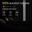 ChrisDowa 100% Blackout Pure White Solid Curtains 45 Inches Long 2 Panels for Bedroom Living Room,Farmhouse Room Darkening Thermal Insulated Soundproof Grommet Top Window Treatment Drapes,52x45