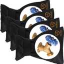 Hedoc Pro Outdoor Faucet Covers for Winter Freeze Protection, 4 Pack 6'' W x 8.2'' H Winter Faucet Insulation Cover Socks, Hose Bib Covers for Winter (Faucet Cover 4 Pack)