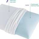 Sleep Innovations Classic Memory Foam Pillow, Queen Size, Head and Neck Alignment, Side, Stomach, and Back Sleepers, Medium Support