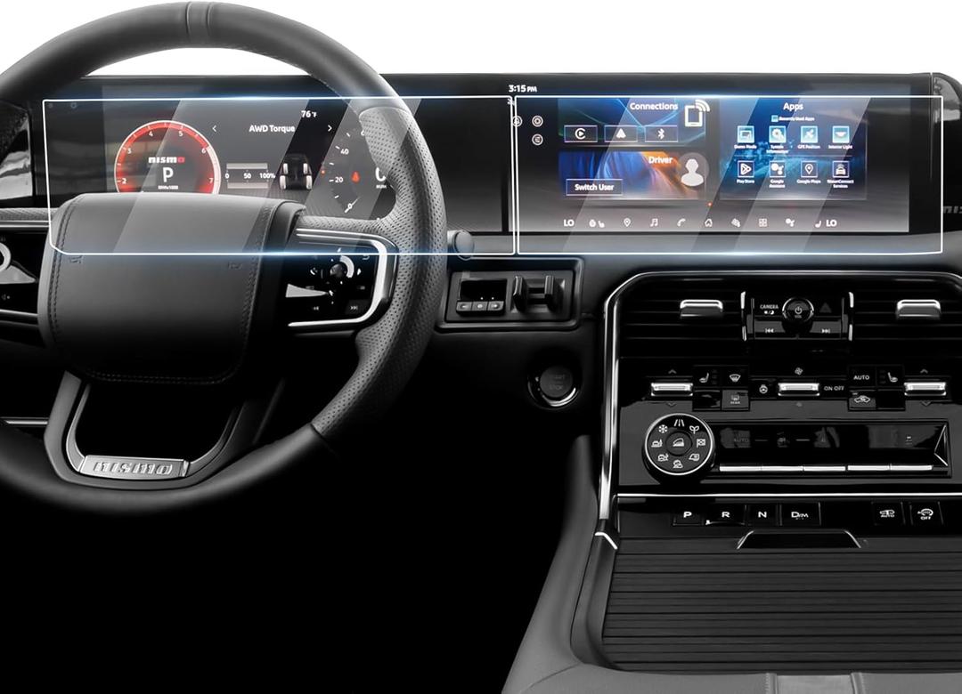 Karltys [Upgrade 2 Pack Screen Protector for [No Glare & Fingerprint] Tempered Glass Nissan Armada 2025 2026 14.3-Inch for Models (SV, SL, Platinum, PRO-4X, Platinum Reserve)