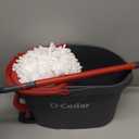 O-Cedar EasyWring Microfiber Spin Mop, Bucket Floor Cleaning System, Red, Gray, Standard