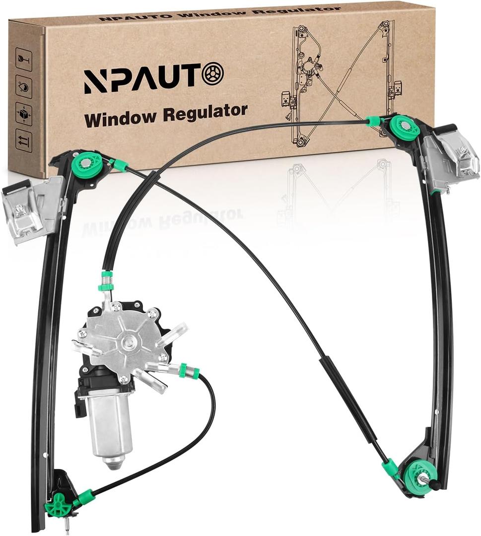 Front Driver Side Power Window Regulator with Motor fit for C5 Chevy Corvette 1997 1998 1999 2000 2001 2002 2003 2004, 748-472, Left