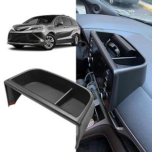 TTCR-II Compatible with Toyota Sienna Dash Organizer Tray 2021-2024, for Sienna Dash Console Organizer 2021-2024 Rear Screen Storage Tray (Not for 2025 Version)