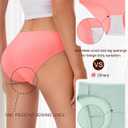 MISSWHO Seamless Womens Underwear Bikini No Show Soft Comfortable Invisibles Briefs Low Rise Hipster Panties 6 Pack (L)