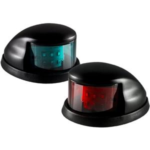 LED Boat Navigation Light Red and Green LED Marine Navigation Light Boat Bow Light for Pontoon and Small Boat (Black)