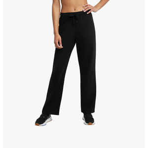 Champion Women's Size Lounge Pants, Standard Fit, Lightweight, L, Black