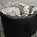 COZY KISS Cooling Dog Bed for Summer, Orthopedic Foam Dog Bed with Sides, Removable Washable Cover & Waterproof Lining, Q-Max >0.4 Cool Pet Beds for Extra Large Dogs, Grey (48" L x 32" W x 7.5" Th)